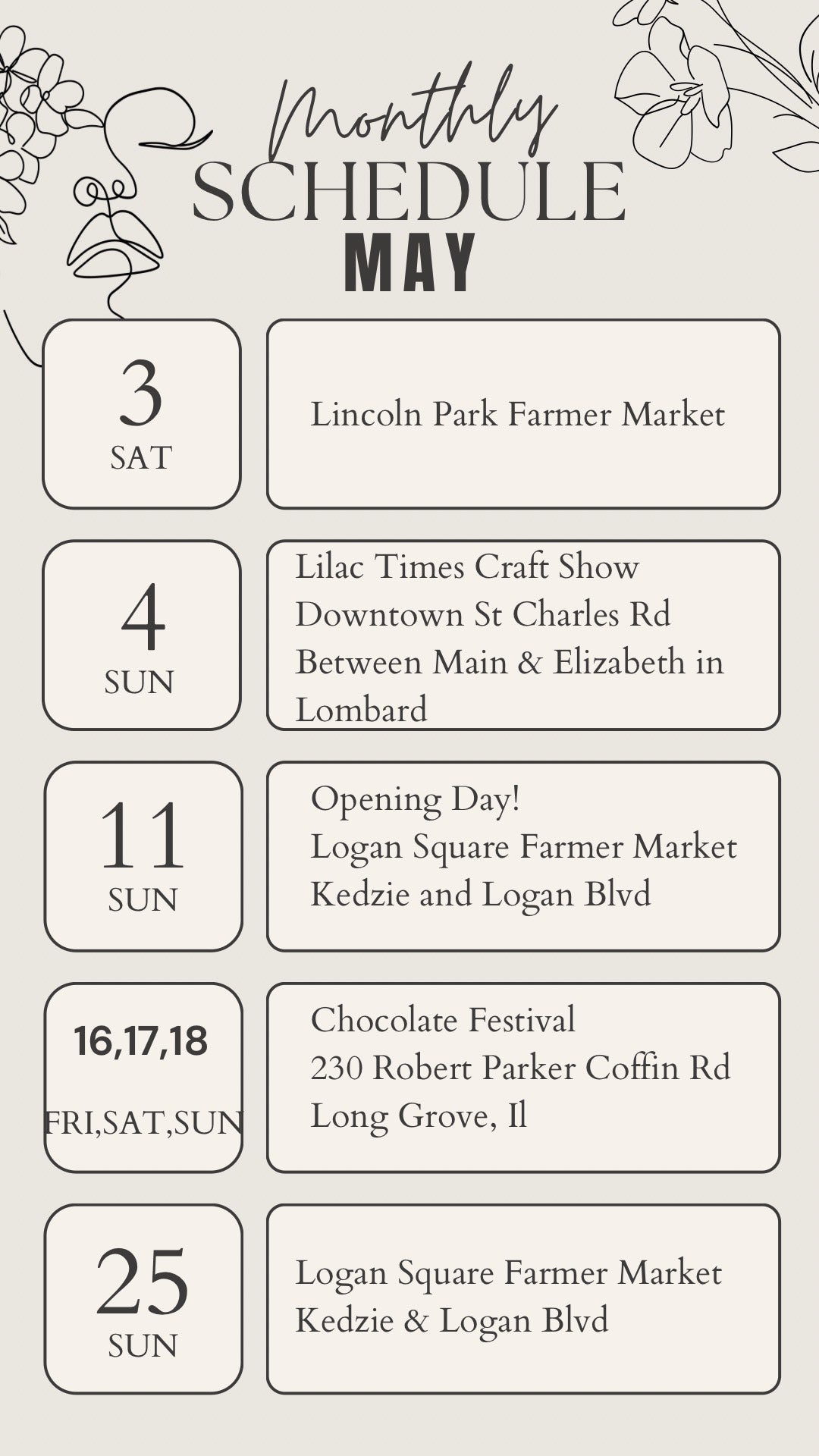 Spring has Sprung! Our April and May Events