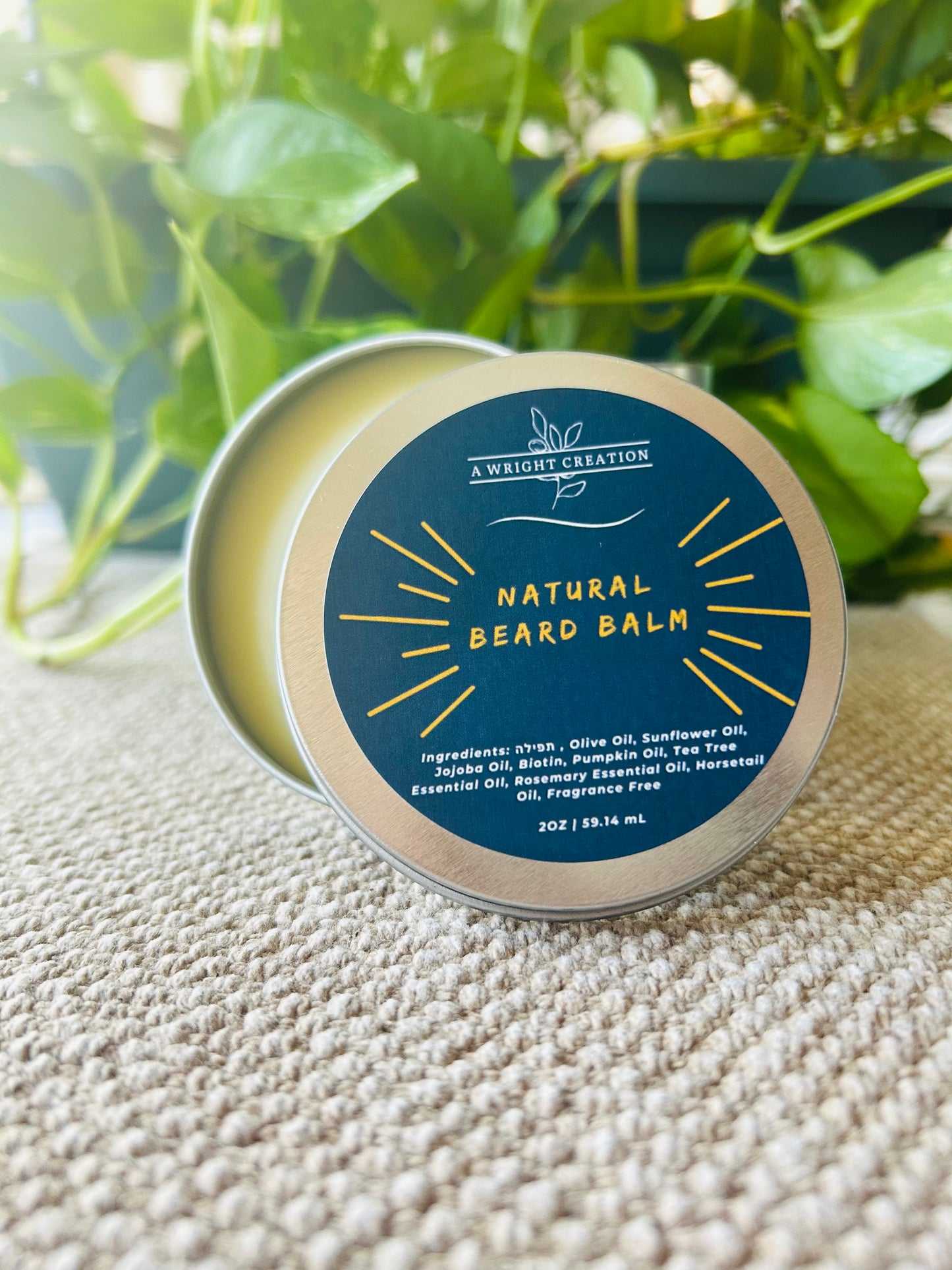 Stache & Mane Natural Beard Balm – Hydrating, Frizz-Control & Nourishing Grooming Balm | 2 oz | 2 Signature Scents