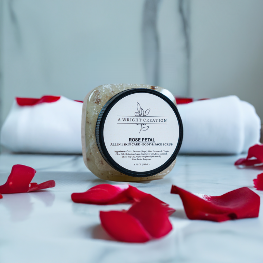 Rose Petal - Mega Moisture Body Sugar Scrub - Exfoliator