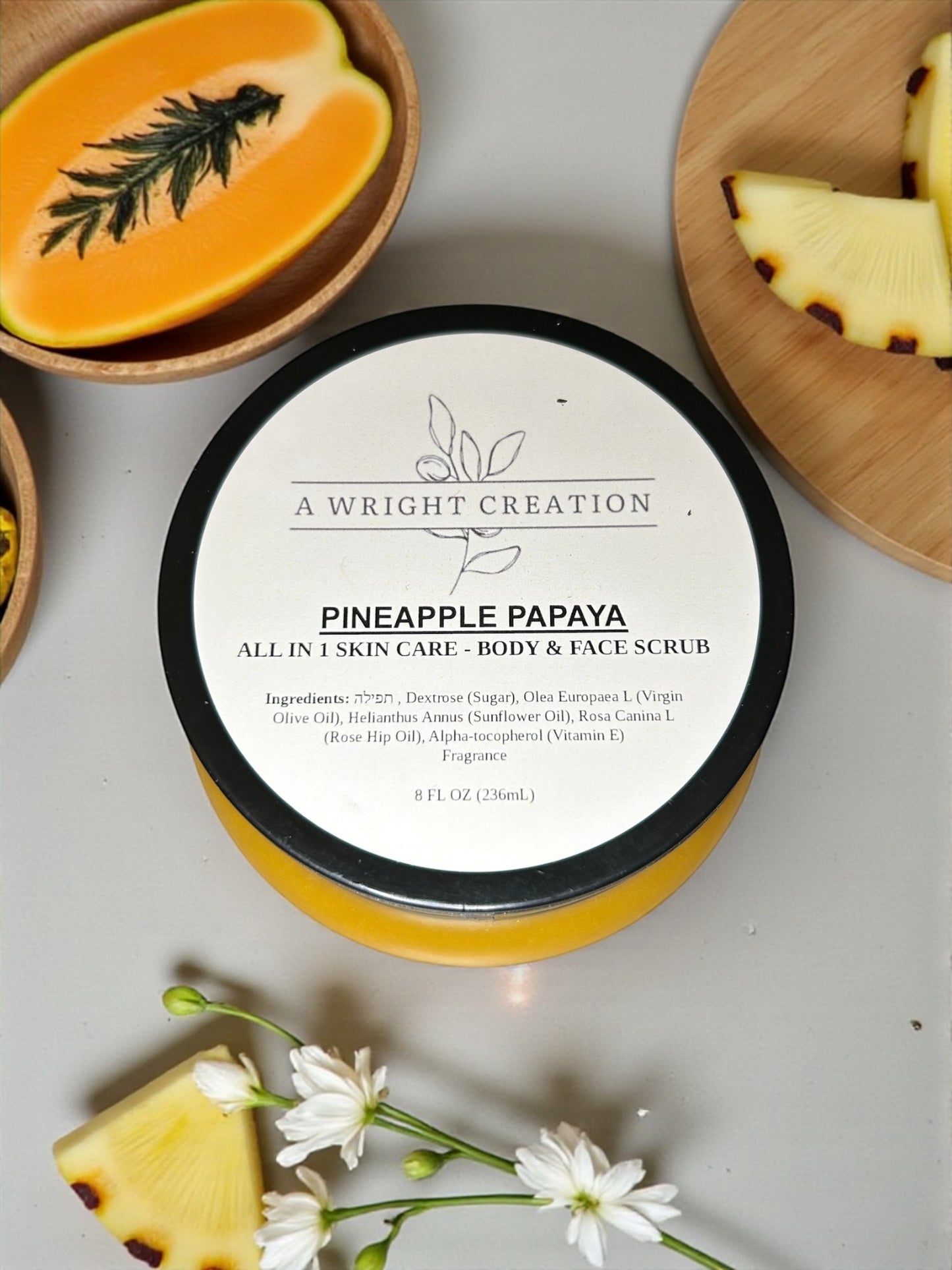 Pineapple Papaya Exfoliator - Body Sugar Scrub