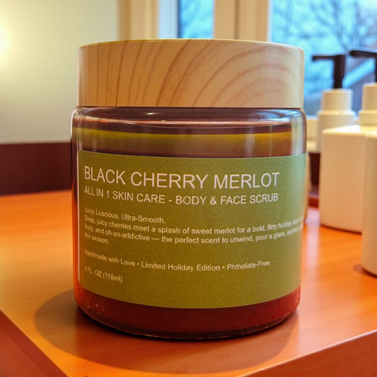 🍒 Black Cherry Merlot — Holiday Limited Edition Mini Body Scrub (4 oz)