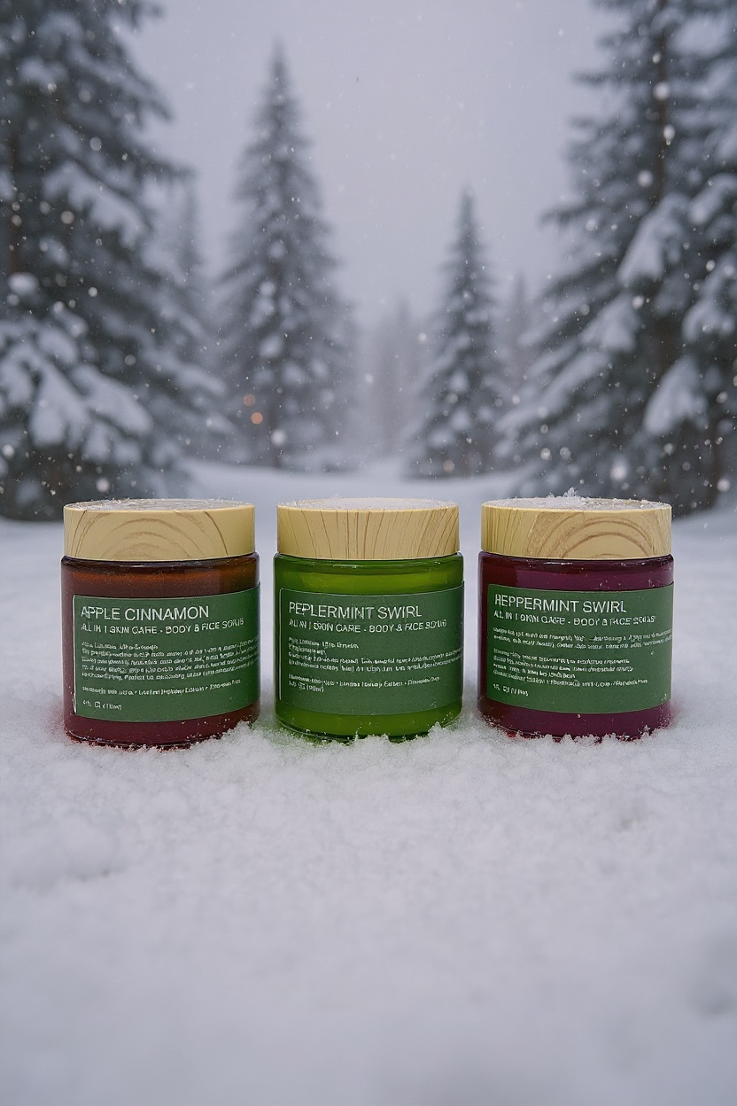 🎄 Holiday Minis Trio — Apple Cinnamon • Peppermint Swirl • Merry Mistletoe (3 x 4 oz)