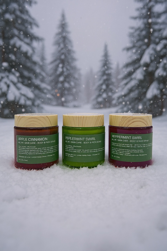 🎄 Holiday Minis Trio — Apple Cinnamon • Peppermint Swirl • Merry Mistletoe (3 x 4 oz)