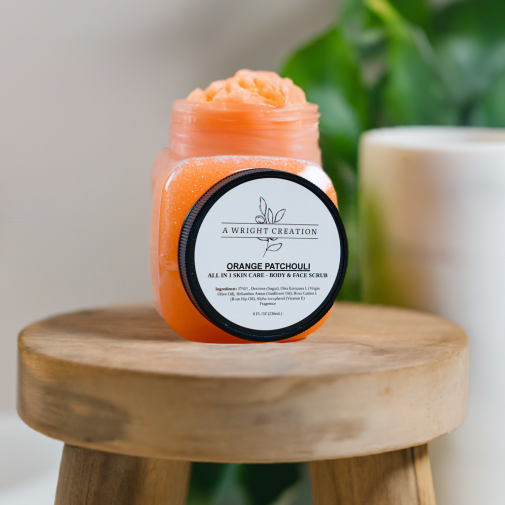 Orange Patchouli Exfoliator - Body Sugar Scrub