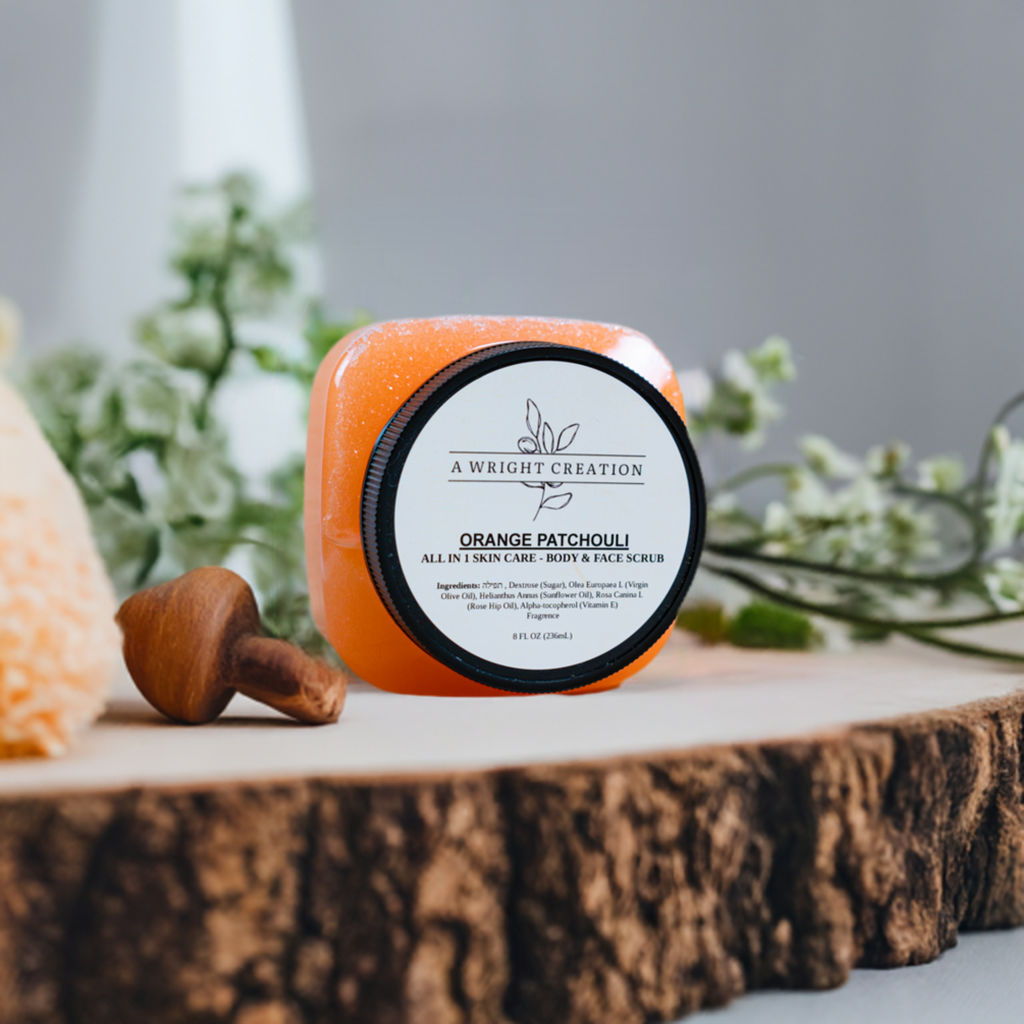 Orange Patchouli Exfoliator - Body Sugar Scrub